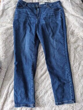 Everlane Women's Curvy High-Rise, Cropped, Skinny Jeans - Size US 30-32